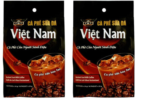 TGT Instant Iced Milk Coffee, Original Vietnamese Instant Coffee Mix, Cafe Sua Hoa