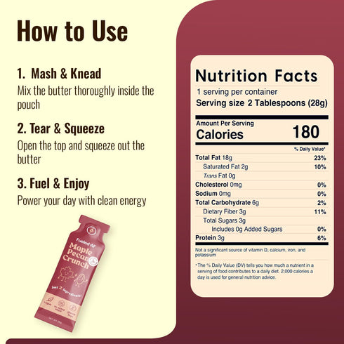 Fueled by AF 8 (8 oz (8 (Pack 8), Fueled AF Vegan, Keto, and Paleo Friendly, Pouches each) Ounce of Maple Pecan Crunch