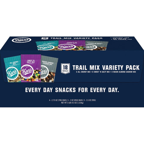 Pack, 18 Kar's Nut And Fruit Variety Box Of Bags