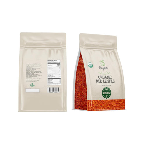 2 2.2 lb 35.27 oz (Pack 2) Orgibite Organic x Red Lentils