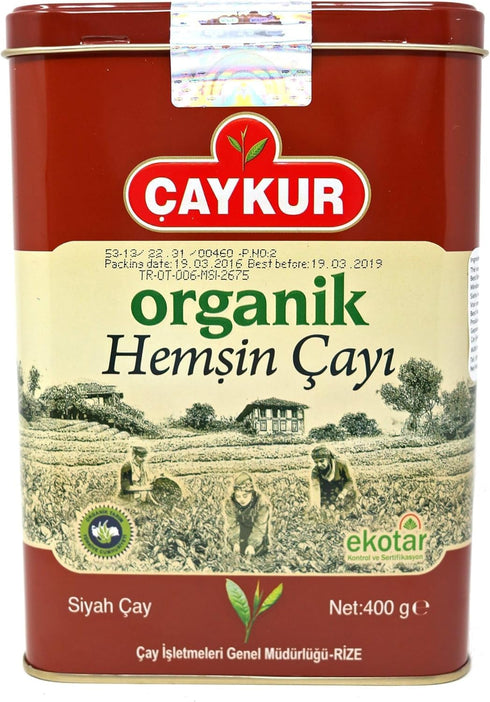 400gr 14.1 oz (Pack 3) AYKUR Organic Hemsin Black Tea, Premium Certified Turkish Loose Leaf Tea, Natural