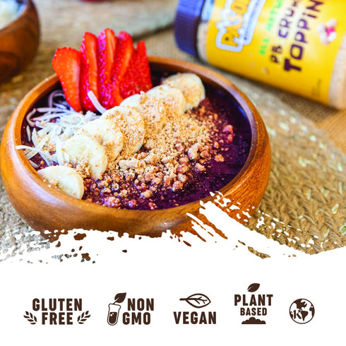 Pack, 1 LB PASOKIN | Peanut Butter Crumbs | Kosher, Gluten-Free, Vegan, All Natural Ice cream Topping, Made in USA