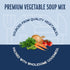 (9 oz, Harmony House Premium Vegetable Soup Mix - Dehydrated Vegetables for Cooking, Camping, Emergency Supply and More