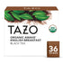 TAZO Organic Awake English Breakfast Black Tea, Black tea with Caffeine, 36