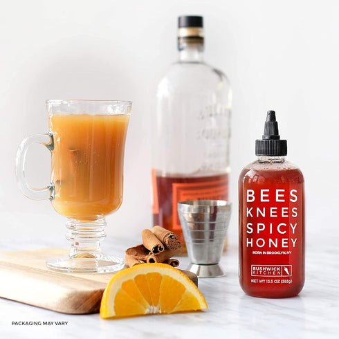 12.5 oz Bees Knees Spicy Honey, Wildflower Hot Honey Infused with Habanero Peppers | Gluten Free, Paleo Friendly |