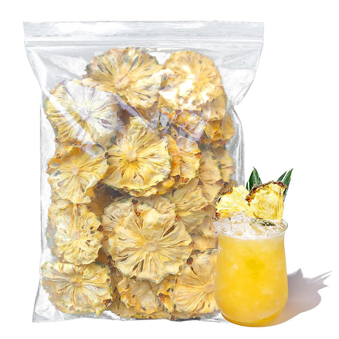 Duwen Dried Pineapple Slices 1lb /1pound 16oz Dehydrated Cocktail Garnish Decor & Edible