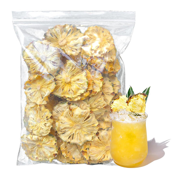 Duwen Dried Pineapple Slices 1lb /1pound 16oz Dehydrated Cocktail Garnish Decor & Edible
