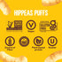 4 (Pack 1), 4g 3g Hippeas Chickpea Puffs, Vegan White Cheddar, Ounce of Protein, Fiber, Vegan, Gluten-Free, Crunchy