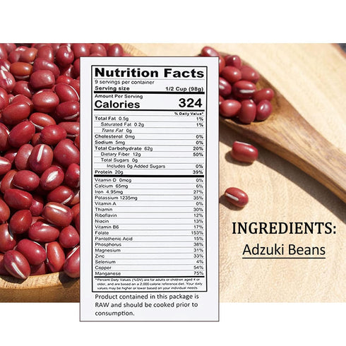 Zestful Foods 4 Lbs. (2 pack, 2 Lbs. Adzuki Beans - Chinese Red Beans, Non-GMO, Sproutable, Vegan - Perfect for Asian
