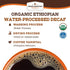 100% 2 lb (32 oz) Fresh Roasted Coffee, Organic Ethiopian Sidamo Water-Processed Decaf | USDA, Single Origin, Kosher |