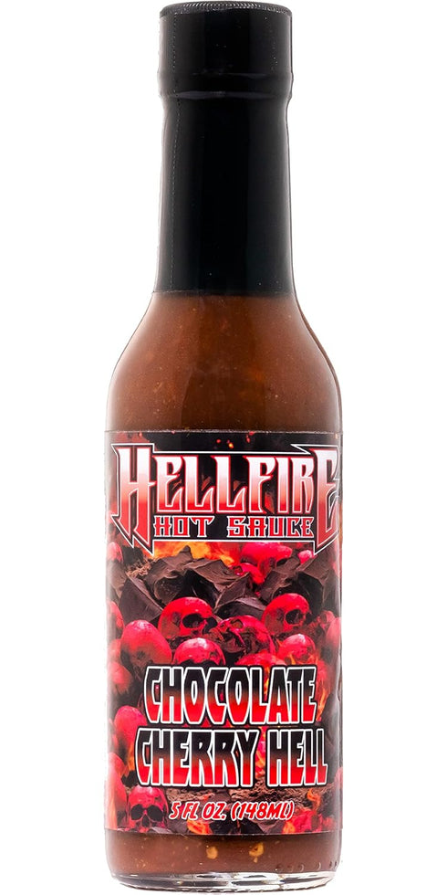 Hellfire Gourmet Dessert Hot Sauce Chocolate Cherry Hell with Fruit and Chocolate, 5 oz