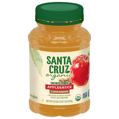 Santa Cruz Organic Cinnamon Apple Sauce Jars, 23oz (Pack of 1)