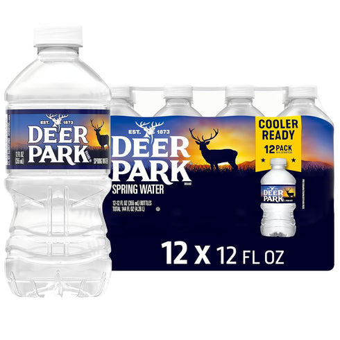 Deer Park Spring Water, 12 Pack - Crisp Refreshing Taste - 12