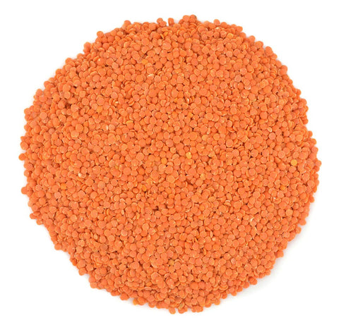Organic Red Split Lentils aka Masoor Dal low calories rich in Iron