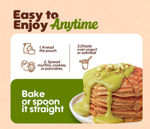 10 oz Nut Dreamers Pistachio Spread Vegan Keto Gluten Free Sugar Free Nut Butter Snack Pouch with Pistachios & Cashews