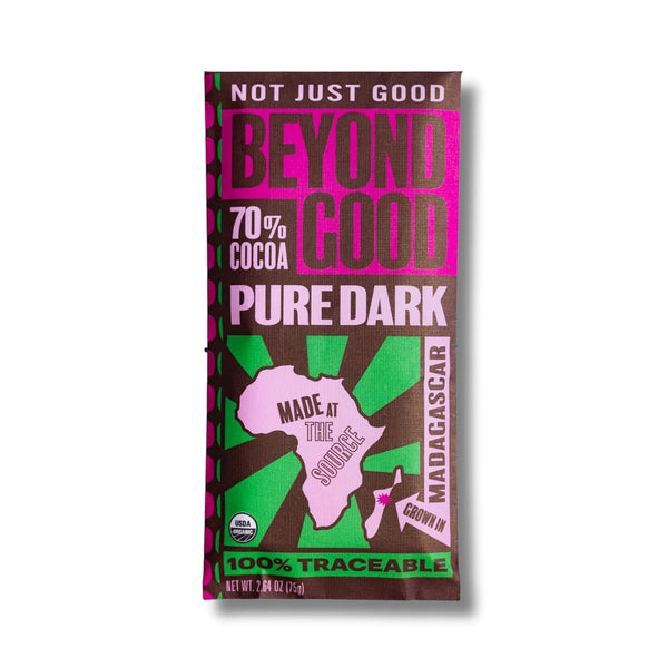 Beyond Good Organic Madagascar Dark Chocolate Bar 70%, 2.64 OZ