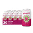 Spindrift 20- Pack of Raspberry Lime Sparkling Water & Real Squeezed Fruit