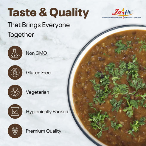 4 lb Jai Ho Certified Organic Urad Dal with Skin (Split Matpe Beans with Skin) - USDA Organic | Non-GMO | Chemical-Free