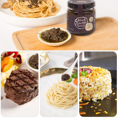 VIGOROUS MOUNTAINS Black Truffle Paste, 3.17 oz Vegan Pesto Pasta Sauce