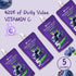 (26g) 16 Packs Hethstia Konjac Jelly Pouch Blueberry Flavor and High Protein Ramen Cup Noodles, Plant-Based Vegan Low