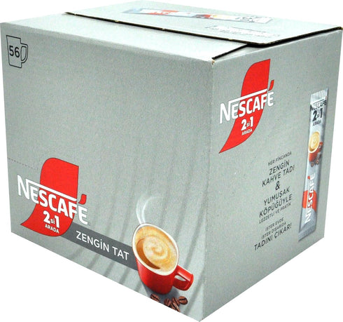 2 1 56 Nescafe in Unsweetened, Coffee + Coffee creamer, No Added Sugar - Sticks