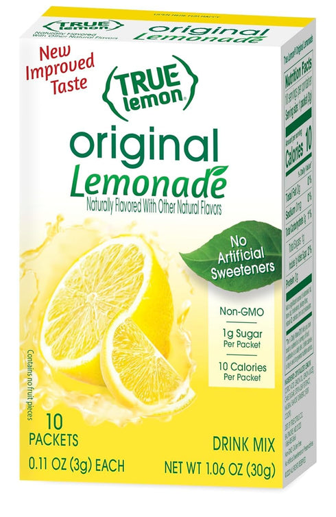 True Lemon Original Lemonade 10ct (Pack of 12) - Drink Mix -