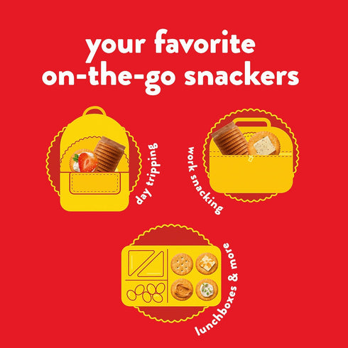Pack, 8.85 oz (6 Packs) RITZ Fresh Stacks Original, Everything, and Garlic Butter Crackers Variety Travel Snacks, Multi
