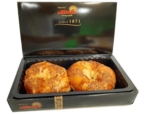 6 Gulluoglu Soft Bagel (Ama), pieces (Cheese), daily fresh shipment from Istanbul/Turkey