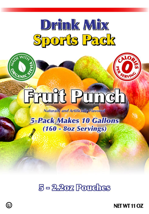 Pack, GramZero Fruit Punch Sugar Free Drink Mix Sports Great For Nutrition Club Loaded Teas, Zero Calorie, Stevia