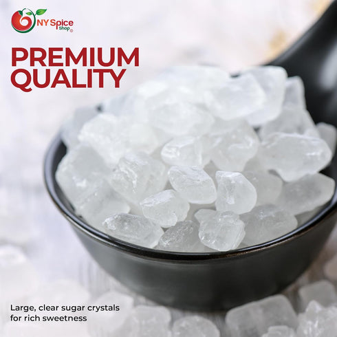 5 NY SPICE SHOP Rock Sugar Pound Bag Rock Candy Crystals Sugar Rocks Whole Crystals Rock Candy Rock Sugar for Tea