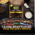 (5 2.5 oz. Jerky.com Beef Jerky Combo - Featuring Flavors Hot, Teriyaki, Original, Sweet & Spicy, Black Pepper