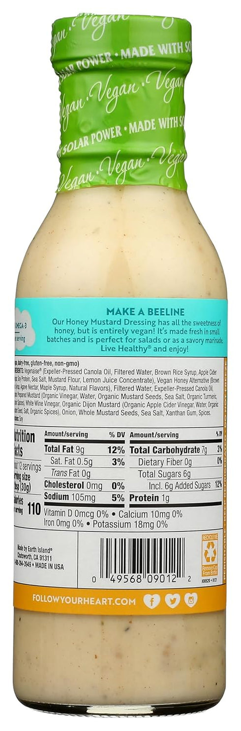 Follow Your Heart 12 Oz , Dressing Honey Mustard, Fl