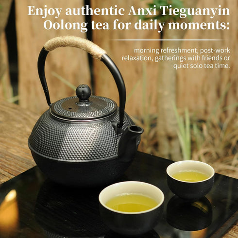 5.29oz/150g Yuexi Tie Guan Yin Oolong Tea Loose Leaf, Authentic Fujian Chinese High Mountain Iron Goddess of Mercy Tea