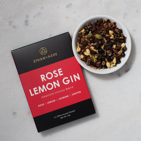 Ethan + Ashe ROSE LEMON GIN Infusion Blend Alcohol