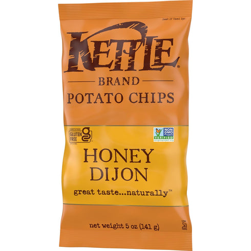 Kettle Brand Potato Chips, Honey Dijon Kettle Chips, 5 Oz