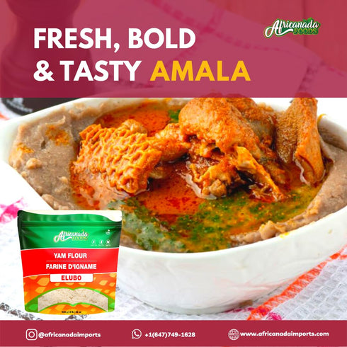 Africanada Foods 908g 2 lb All Natural Yam Flour | Elubo | Amala | |