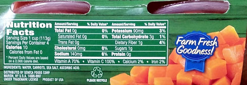 Pack 4 (16 Diced Carrots, Cut Green Beans, Whole Kernel Sweet Corn, Sweet Peas - Variety of Libby's Microwavable