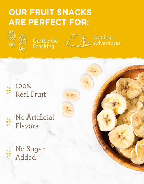 24 Pack 6, Backpacking, READYWISE - Simple Kitchen, Freeze-Dried Bananas, Servings, of Vegetarian, Gluten Free, Snacks