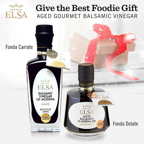 12 250ml (8.5oz) Elsa Aged Balsamic Vinegar of Modena, Vecchia Era, Aged Years