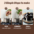HeySweet 8 Counts 40oz+) Coffee Jelly Vegan, Gluten-Free, Halal, Dye-Free | Jel Dessert made with Natural Brown Sugar