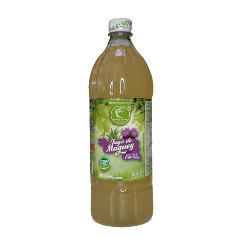 Verde Santo Jugo de Maguey with Milk Thistle 100% Natural | 1 Liter Bottle