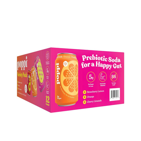 Pack, 12 oz, 12-count Poppi Variety