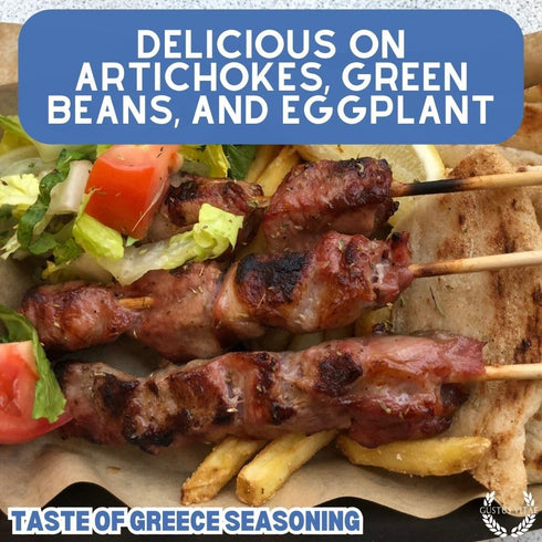 GLP-1 2.7oz #8 Taste of Greece | Gourmet Seasoning | Authentic Artisanal Spice Blend | Non GMO, All Natural | Handmade