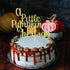 A Little Pumpkin is On Her Way Cake Topper, Pink Glitter Baby Shower Decoration for Fall Theme Party