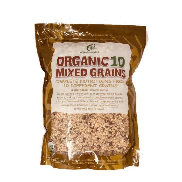 Vigor & Health Organic Ten Grain Mixed (3lb/bag, Made in USA)