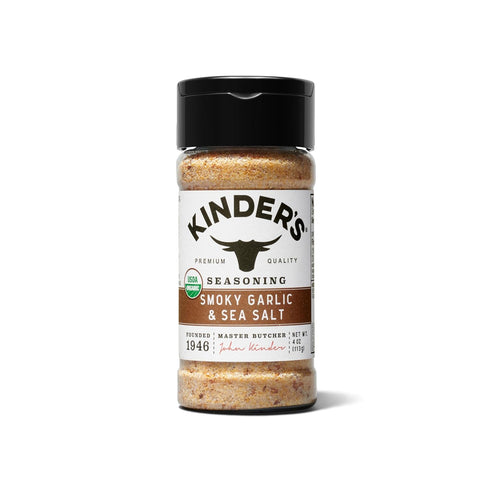 Kinder's Organic Smoky Garlic & Sea Salt, Premium Quality Seasoning, MSG Free
