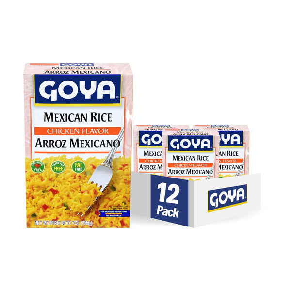 Goya Foods Mexican Rice Mix, Chicken Flavor, 7 Ounce (Pack of 12)