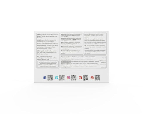 Yogurt Starter Cultures - Pack of 5 Freeze-Dried Culture Sachets for Bifido Yogurt