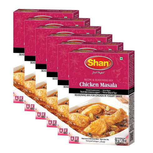Shan - Chicken Masala Seasoning Mix (50g) - Seasoning Packets for Chicken
