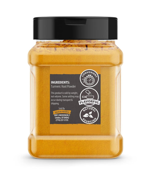 Birch & Meadow Ground Turmeric, 8 oz, Traditional Indian Flavor, Aromatic